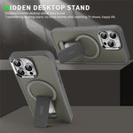 For iPhone 13 Pro Max / 12 Pro Max Case Compatible with MagSafe PC + TPU Phone Cover with Kickstand