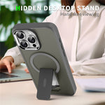 For iPhone 13 Pro Max / 12 Pro Max Case Compatible with MagSafe PC + TPU Phone Cover with Kickstand
