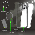 For iPhone 13 Pro Max / 12 Pro Max Case Compatible with MagSafe PC + TPU Phone Cover with Kickstand