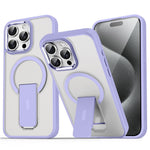 For iPhone 13 Pro Max / 12 Pro Max Case Compatible with MagSafe PC + TPU Phone Cover with Kickstand