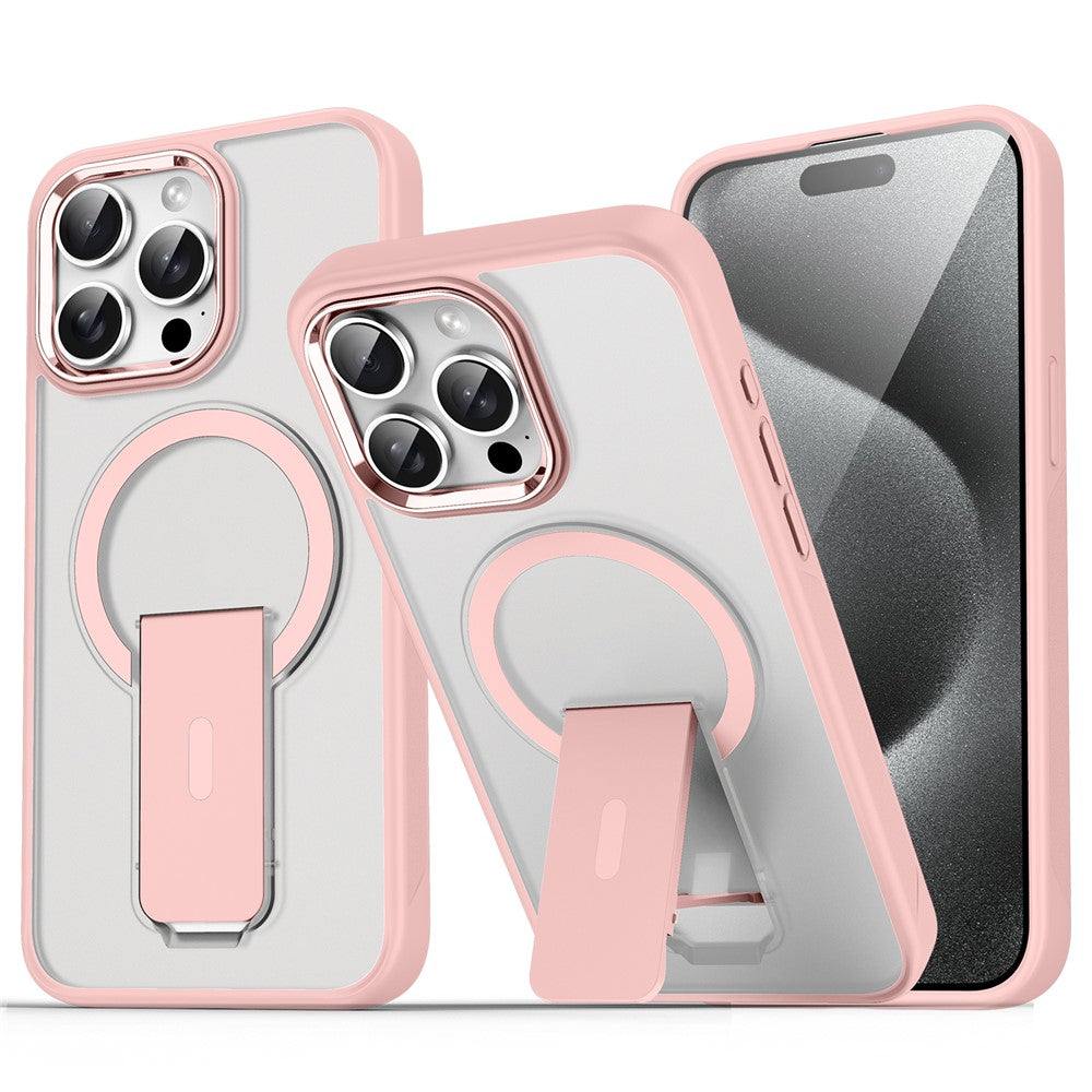 For iPhone 13 Pro Max / 12 Pro Max Case Compatible with MagSafe PC + TPU Phone Cover with Kickstand