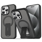For iPhone 13 Pro Max / 12 Pro Max Case Compatible with MagSafe PC + TPU Phone Cover with Kickstand