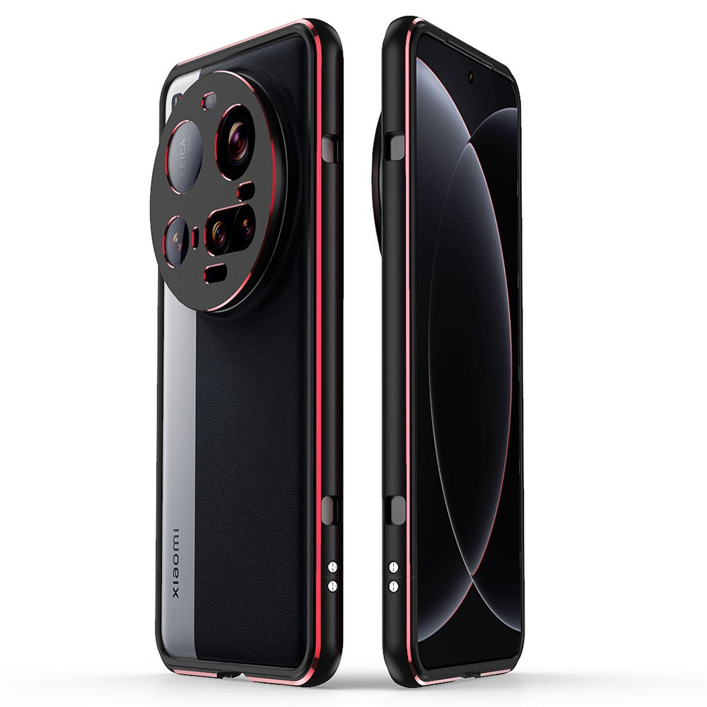 For Xiaomi 15 Ultra Bumper Case Metal Frame Phone Cover with Camera Lens Guard