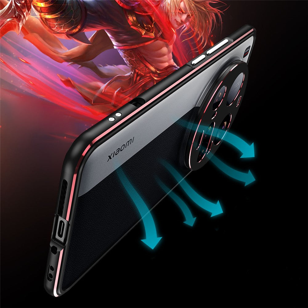 For Xiaomi 15 Ultra Bumper Case Metal Frame Phone Cover with Camera Lens Guard