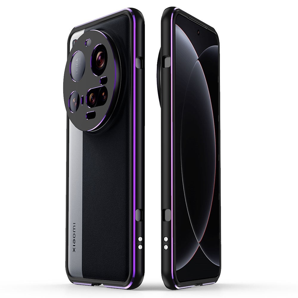 For Xiaomi 15 Ultra Bumper Case Metal Frame Phone Cover with Camera Lens Guard
