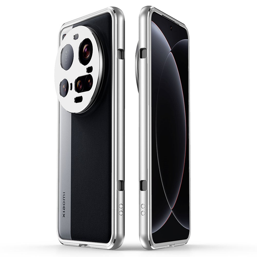 For Xiaomi 15 Ultra Bumper Case Metal Frame Phone Cover with Camera Lens Guard