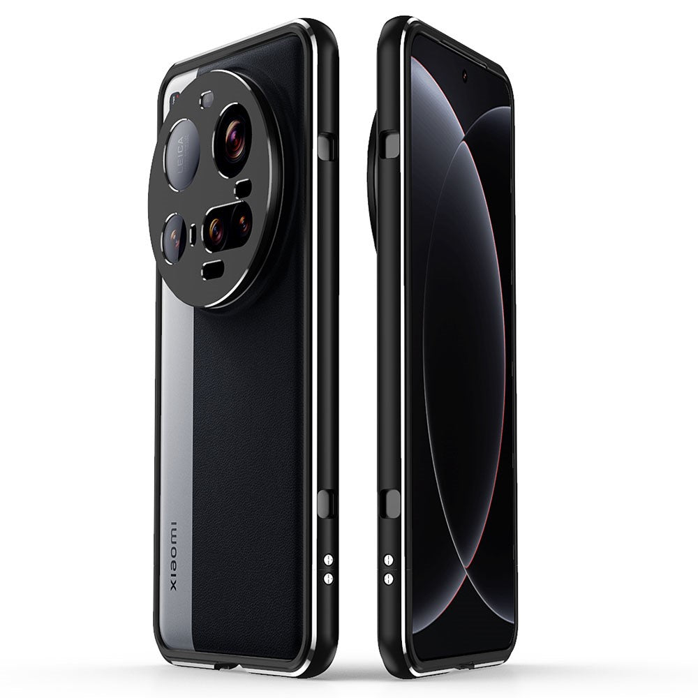 For Xiaomi 15 Ultra Bumper Case Metal Frame Phone Cover with Camera Lens Guard