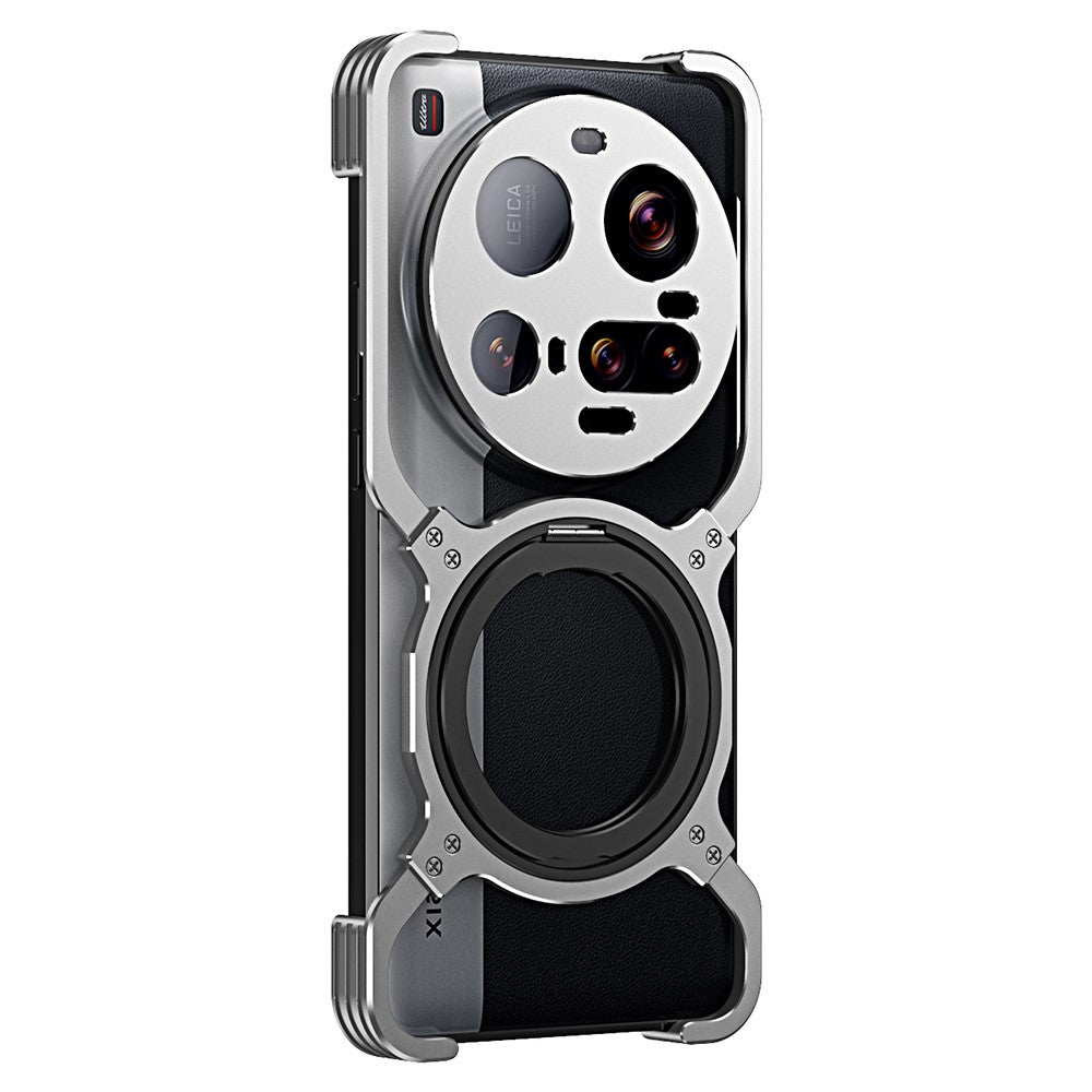 For Xiaomi 15 Ultra Case Kickstand Metal Bumper Magnetic Phone Cover