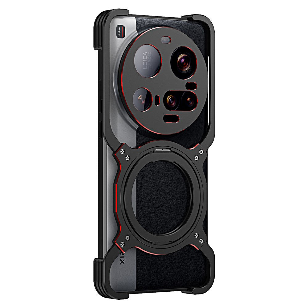 For Xiaomi 15 Ultra Case Kickstand Metal Bumper Magnetic Phone Cover