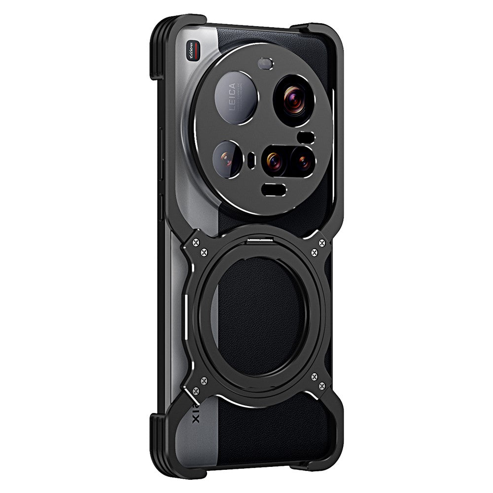 For Xiaomi 15 Ultra Case Kickstand Metal Bumper Magnetic Phone Cover