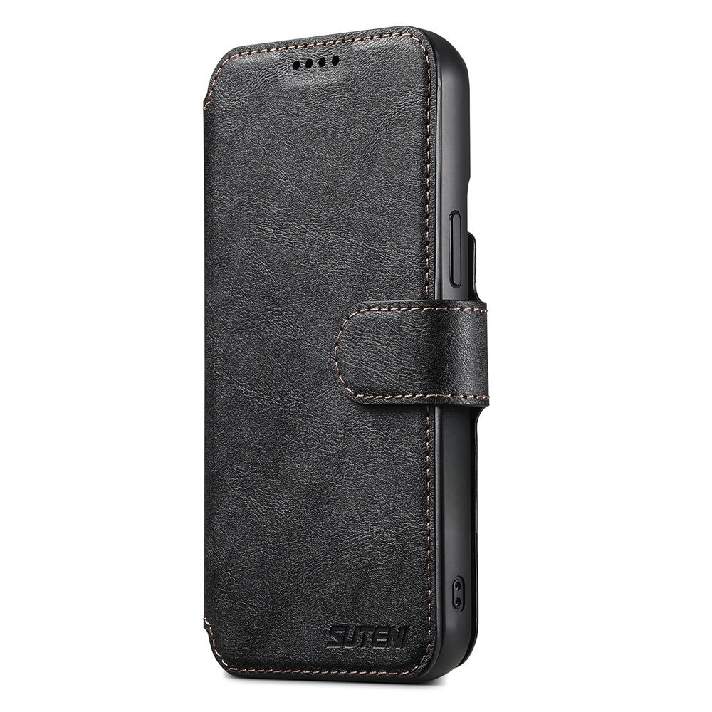 SUTENI Q-05 For iPhone 14 Pro Max Wallet Case 2 in 1 Detachable Leather Flip Phone Cover with Stand