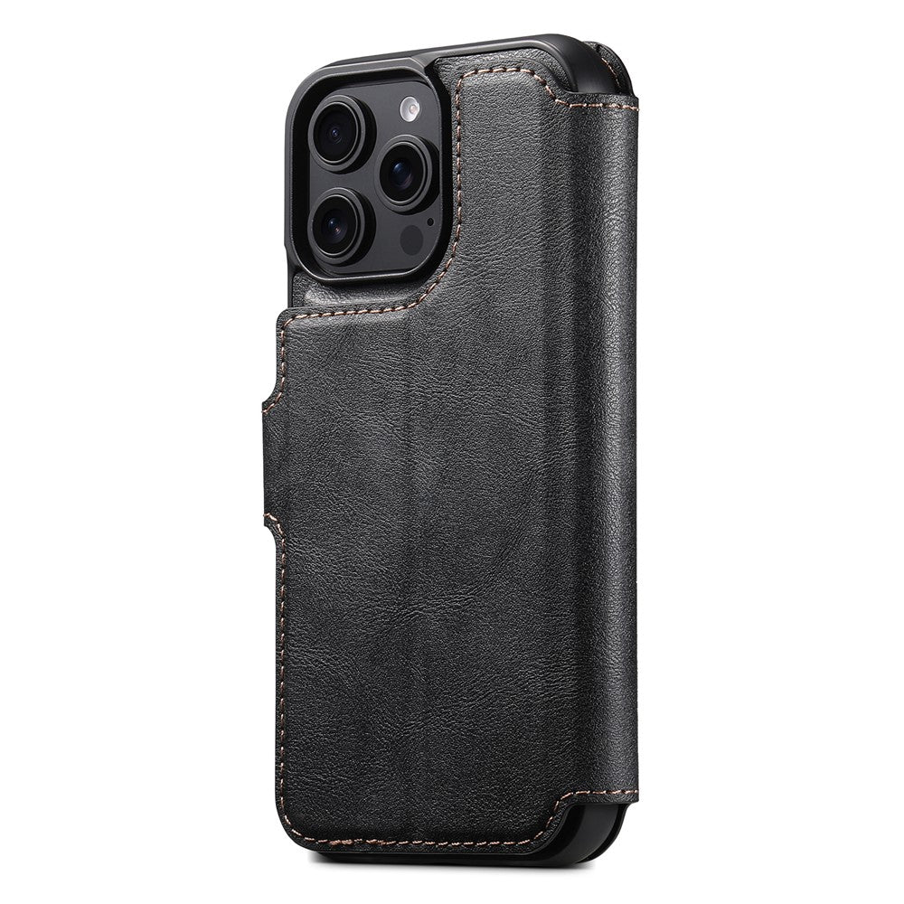 SUTENI Q-05 For iPhone 14 Pro Max Wallet Case 2 in 1 Detachable Leather Flip Phone Cover with Stand