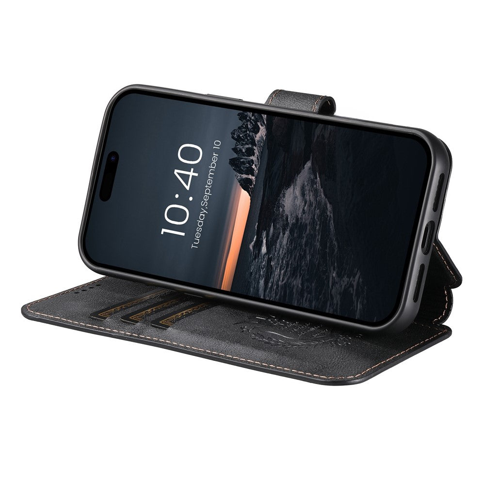 SUTENI Q-05 For iPhone 14 Pro Max Wallet Case 2 in 1 Detachable Leather Flip Phone Cover with Stand