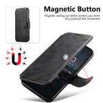 SUTENI Q-05 For iPhone 14 Pro Max Wallet Case 2 in 1 Detachable Leather Flip Phone Cover with Stand