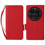 For Xiaomi 15 Ultra Case with Wrist Strap Litchi Texture PU Leather Wallet Phone Cover