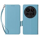 For Xiaomi 15 Ultra Case with Wrist Strap Litchi Texture PU Leather Wallet Phone Cover