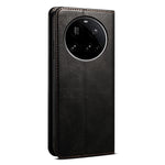 For Xiaomi 15 Ultra Case Crazy Horse Texture Waxy Leather Wallet Stand Phone Cover