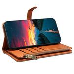 ESEBLE Galaxy Series For Xiaomi 15 Ultra Case RFID Blocking Leather Zipper Phone Cover with Shoulder Strap + Wrist Strap