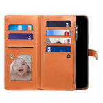 ESEBLE Galaxy Series For Xiaomi 15 Ultra Case RFID Blocking Leather Zipper Phone Cover with Shoulder Strap + Wrist Strap