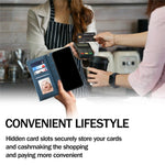 ESEBLE Star Series For Xiaomi 15 Ultra Case Zipper Wallet Leather Stand Phone Cover with Wrist Strap