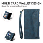 ESEBLE Star Series For Xiaomi 15 Ultra Case Zipper Wallet Leather Stand Phone Cover with Wrist Strap