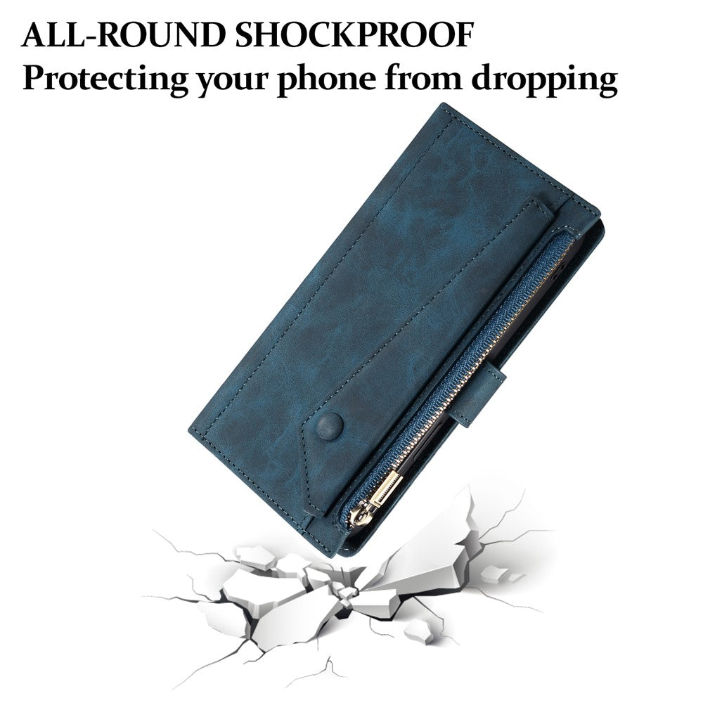 ESEBLE Star Series For Xiaomi 15 Ultra Case Zipper Wallet Leather Stand Phone Cover with Wrist Strap
