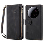ESEBLE Star Series For Xiaomi 15 Ultra Case Zipper Wallet Leather Stand Phone Cover with Wrist Strap