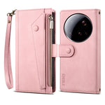ESEBLE Star Series For Xiaomi 15 Ultra Case Zipper Wallet Leather Stand Phone Cover with Wrist Strap
