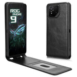 For Asus ROG Phone 9 5G  /  ROG Phone 9 Pro 5G Case with Card Slot Magnetic Vertical Flip Leather Phone Cover