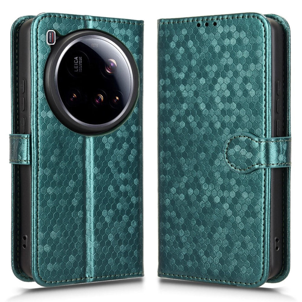 For Xiaomi 15 Ultra Wallet Case Dot Pattern Imprint PU Leather Phone Cover