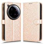 For Xiaomi 15 Ultra Wallet Case Dot Pattern Imprint PU Leather Phone Cover
