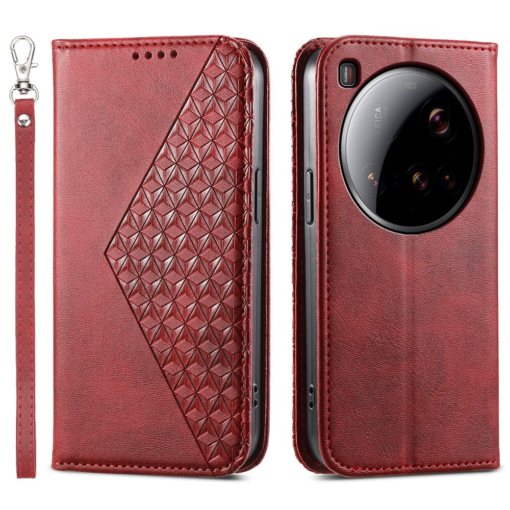 For Xiaomi 15 Ultra Case Calf Texture PU Leather Phone Cover with Wallet
