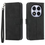 DIERFENG DF-03 For Xiaomi Redmi Note 14 Pro 4G Leather Case Lines Imprint Wallet Phone Cover