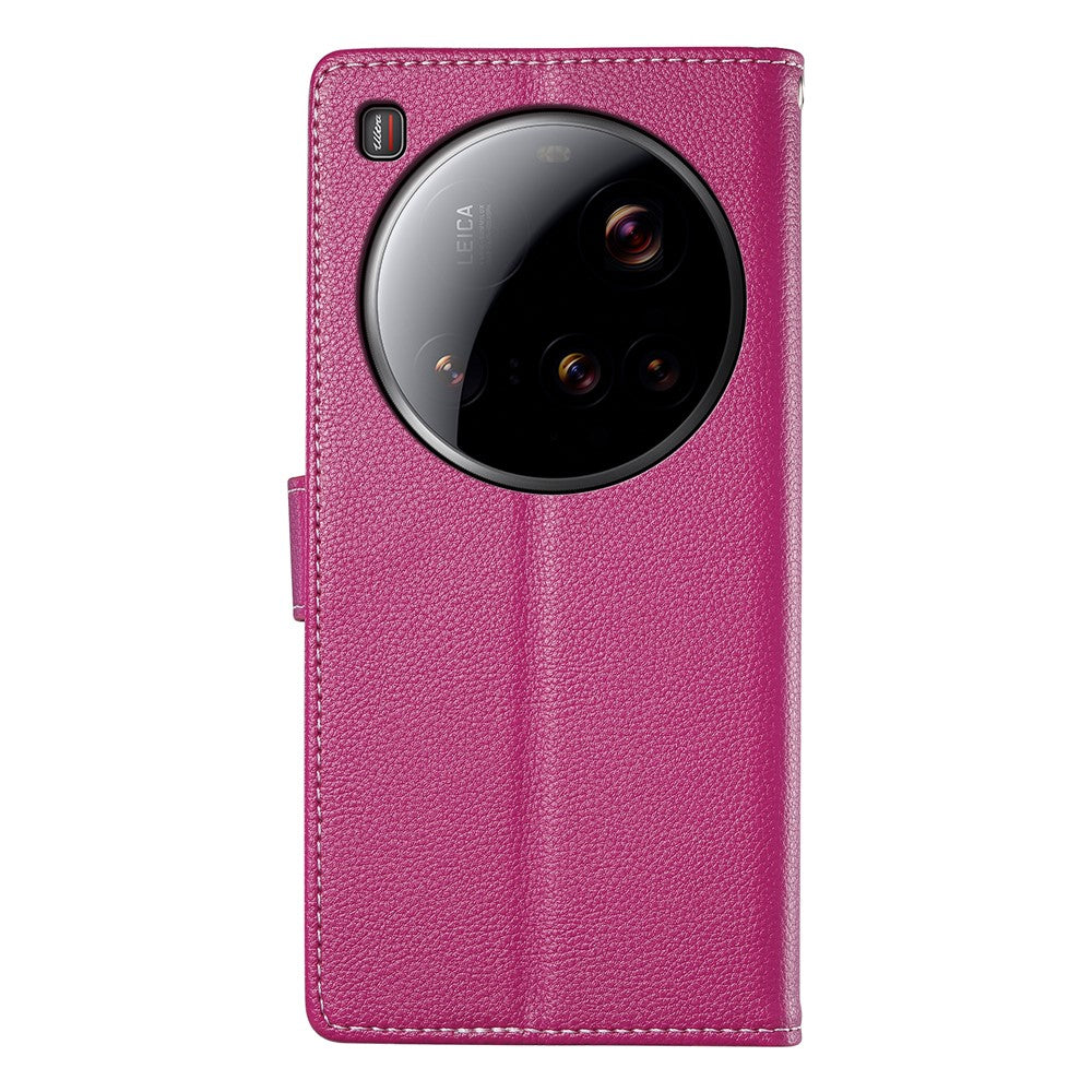 For Xiaomi 15 Ultra Stand Case Litchi Texture Leather Wallet Phone Cover Magnetic Snap