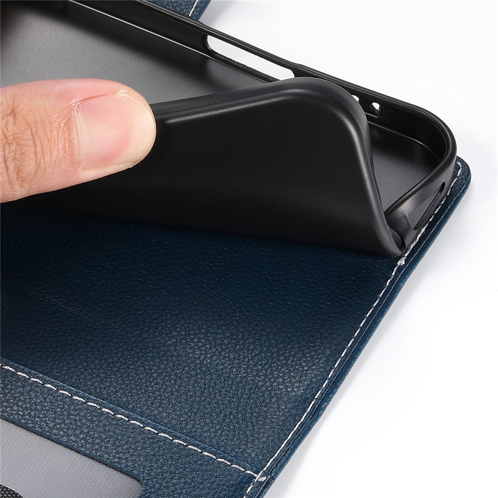 For Xiaomi Poco X7 Pro 5G  /  Redmi Turbo 4 5G Stand Case Litchi Texture Leather Wallet Phone Cover Magnetic Snap