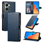For Xiaomi Poco X7 Pro 5G  /  Redmi Turbo 4 5G Stand Case Litchi Texture Leather Wallet Phone Cover Magnetic Snap