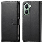 For Xiaomi Poco X7 Pro 5G  /  Redmi Turbo 4 5G Stand Case Litchi Texture Leather Wallet Phone Cover Magnetic Snap