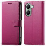 For Xiaomi Poco X7 Pro 5G  /  Redmi Turbo 4 5G Stand Case Litchi Texture Leather Wallet Phone Cover Magnetic Snap