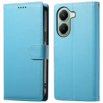 For Xiaomi Poco X7 Pro 5G  /  Redmi Turbo 4 5G Stand Case Litchi Texture Leather Wallet Phone Cover Magnetic Snap