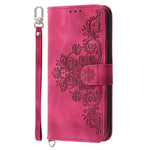 For Xiaomi Redmi Note 14 Pro 4G Case Flower Pattern PU Leather Wallet Phone Cover with Strap