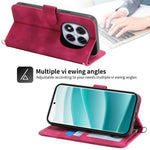 For Xiaomi Redmi Note 14 Pro 4G Case Flower Pattern PU Leather Wallet Phone Cover with Strap