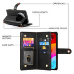 DF-011 For Xiaomi 15 Ultra Case Zipper Pocket Wallet Leather Phone Cover with Straps