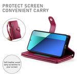DF-011 For Xiaomi Redmi Note 14 Pro 4G Case Zipper Pocket Wallet Leather Phone Cover with Straps