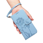 For Xiaomi 15 Ultra Leather Wallet Case with Strap Dandelion Imprint Phone Stand Cover