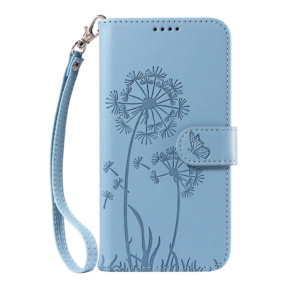 For Xiaomi 15 Ultra Leather Wallet Case with Strap Dandelion Imprint Phone Stand Cover