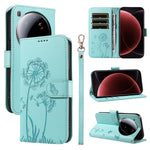 For Xiaomi 15 Ultra Leather Wallet Case with Strap Dandelion Imprint Phone Stand Cover