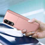 Til Samsung Galaxy S25 Edge cover med kortholder TPU + PC telefonbagcover