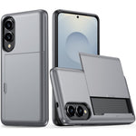 Til Samsung Galaxy S25 Edge cover med kortholder TPU + PC telefonbagcover
