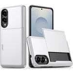 Til Samsung Galaxy S25 Edge cover med kortholder TPU + PC telefonbagcover