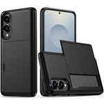 Til Samsung Galaxy S25 Edge cover med kortholder TPU + PC telefonbagcover